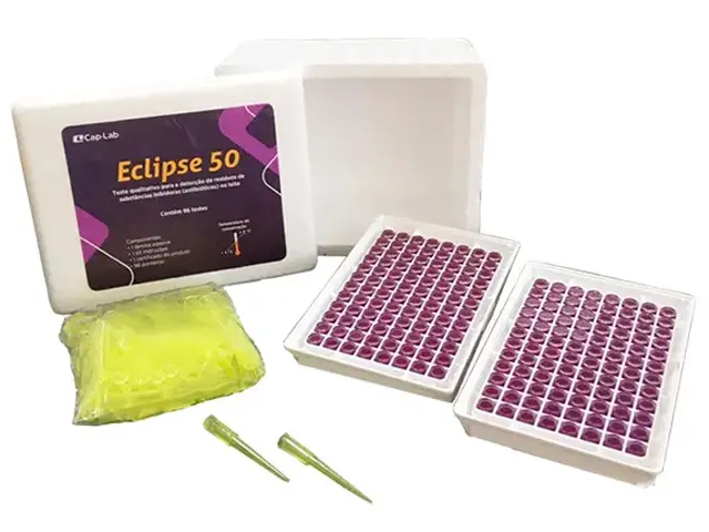 Teste para Detecção de Inibidores e Antibióticos no Leite Eclipse 50