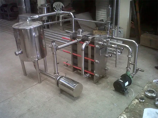 Pasteurizador a Placas em Skid com Capacidade até 7.500 l/h