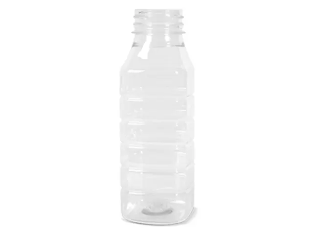 Frasco PET Cristal 300ml Quadrado para Suco com Tampa