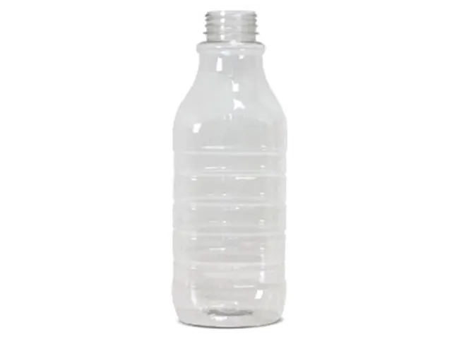 Frasco PET Cristal 1000ml Quadrado para Suco com Tampa