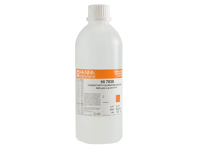 Solução Padrão de Condutividade de 5,000 µS/cm 500 mL HI7039L