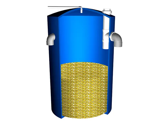 Filtro de Gás Sulfídrico em Fibra de Vidro