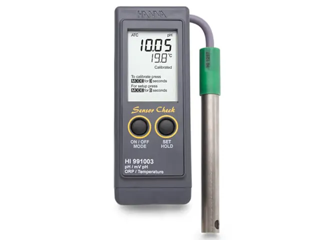 Medidor Portátil à Prova de Água para pH/pH-mV/ORP/Temperatura Sensor Check HI991003