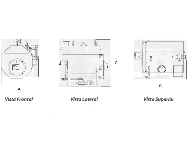 Caldeira de Vapor Saturado para Queima de Pellet 600 Kg/h