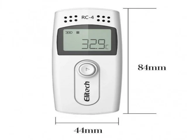 Datalogger de Temperatura (-40 A 85°C) Sensor Externo 16.000 Leituras Conexão Cabo USB - RC-4