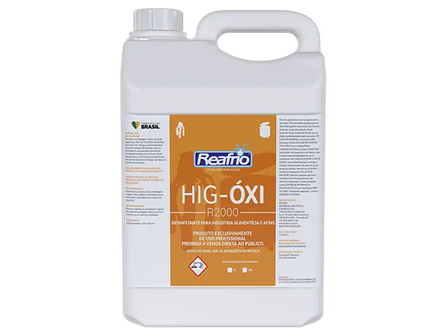 Desinfetante Finalizador para Limpeza CIP HIG-ÓXI R2000 5L