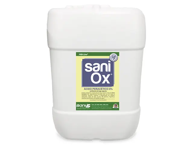 Sanitizante Sani Ox a Base de Ácido Peracético 20L