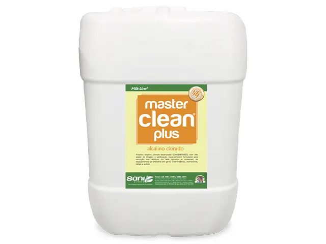 Detergente Alcalino Clorado Concentrado Master Clean Plus 20L