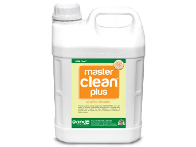 Detergente Alcalino Clorado Concentrado Master Clean Plus 5L