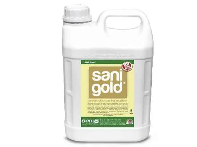 Sanitizante Preventivo Contra Mastite Sani Gold a Base de Clorexidina 5L