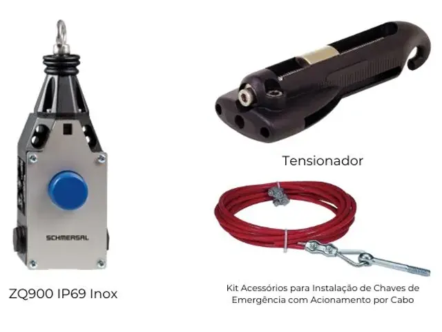 Chave de Emergência com Acionamento por Cabo IP69 ZQ 900 - SCHMERSAL