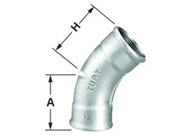 Curva 45° com Rosca TupyBSP Bermo