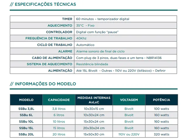 Banho Ultrassônico SolidSteel 6L