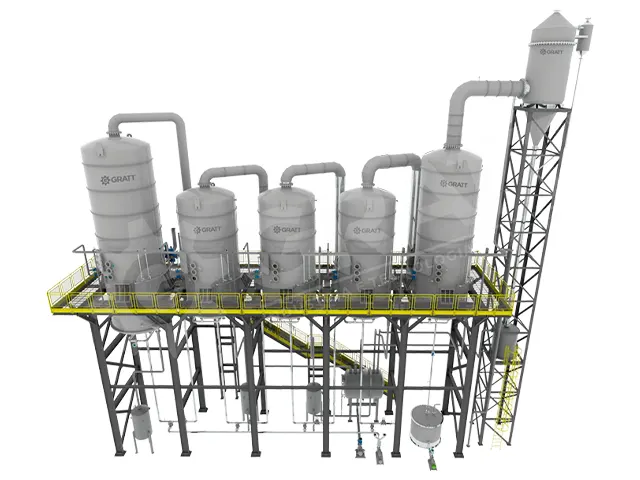 Sistema de Evaporação Usina de Etanol 10.000 L/h