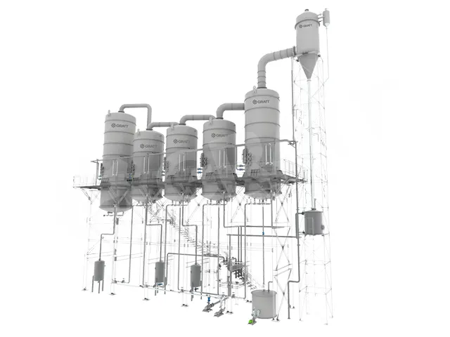Sistema de Evaporação Usina de Etanol 5.000 L/h