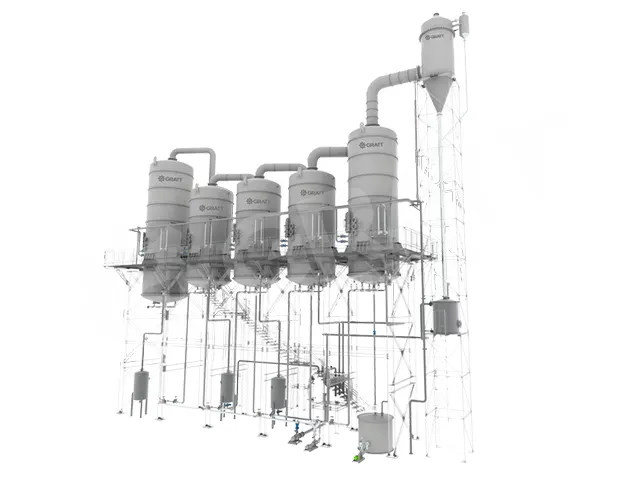 Sistema de Evaporação Usina de Etanol 10.000 L/h