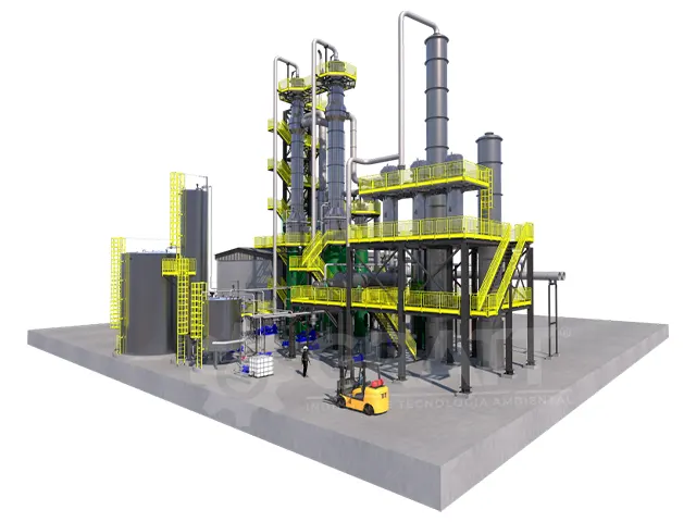 Sistema de Evaporação Usina de Etanol 10.000 L/h