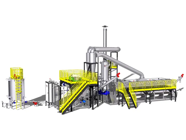 Secador e Sistema de Secagem Térmica Resíduos Sanitários e Industriais 3 a 8 T/H