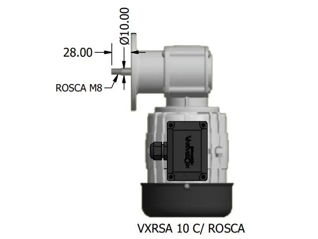 Motoredutor para Resfriadores de Leite VXRSA10 com Rosca Monofásico 220/254V