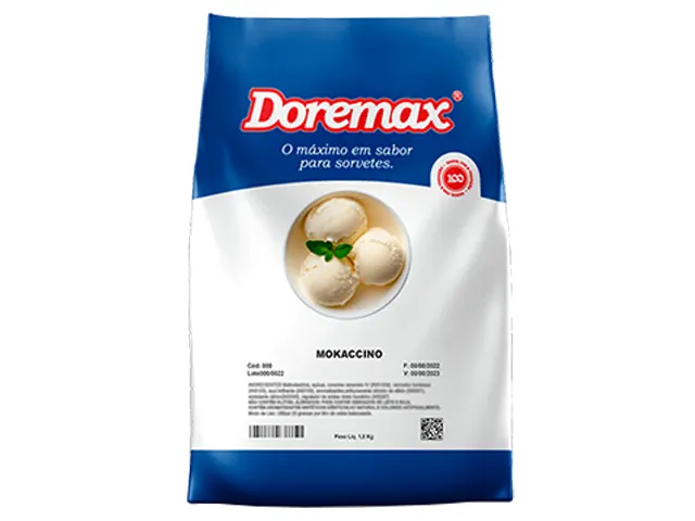 Saborizante em Pó Doremax Mokaccino para Sorvetes 10Kg