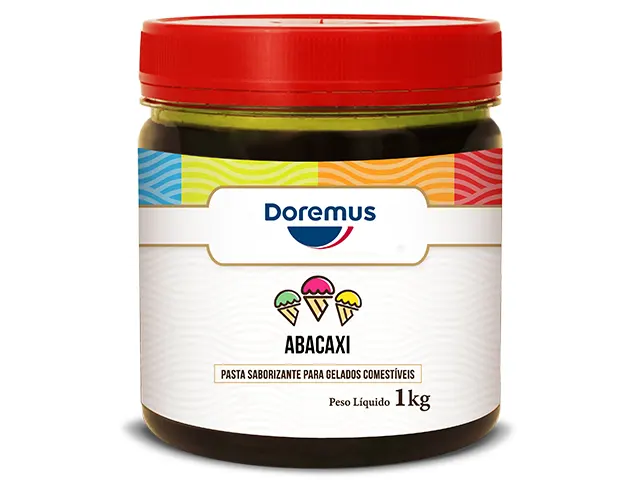 Pasta Saborizante de Abacaxi para Sorvete 20Kg