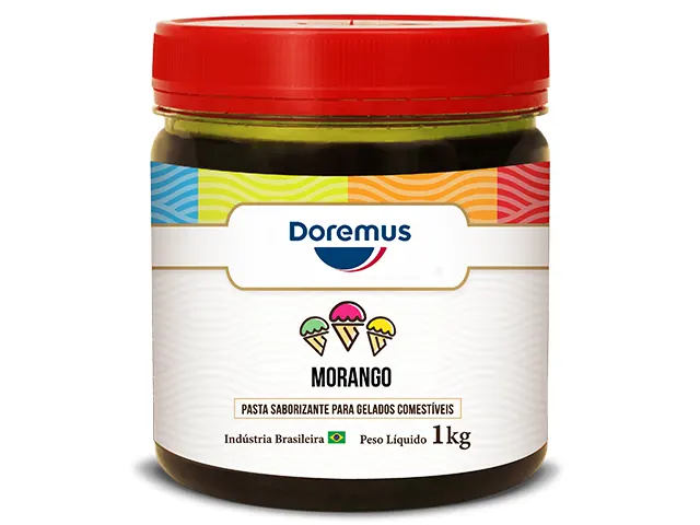 Pasta Saborizante de Morango para Sorvete 12Kg