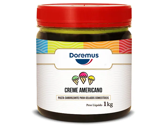 Pasta Saborizante de Creme Americano para Sorvetes 12Kg