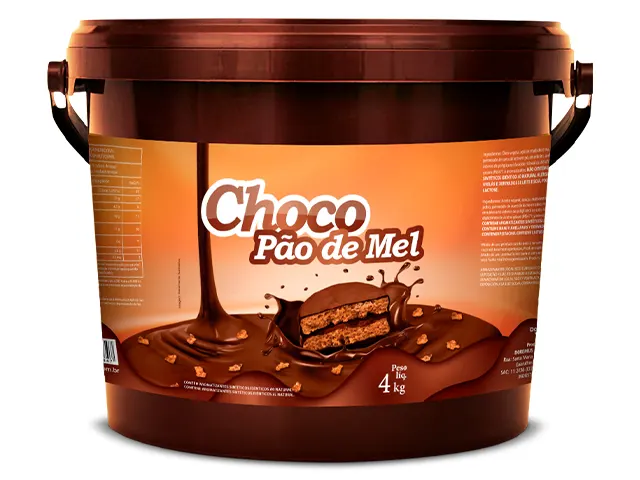 Recheio Choco Pão de Mel Base de Gordura para Sorvetes e Gelados 16Kg