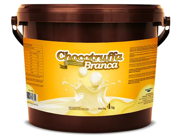 Recheio Chocotruffa Branca Base de Gordura para Sorvetes e Gelados 16Kg