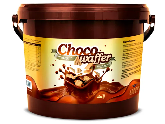 Recheio Choco Waffer Base de Gordura para Sorvetes e Gelados 16Kg