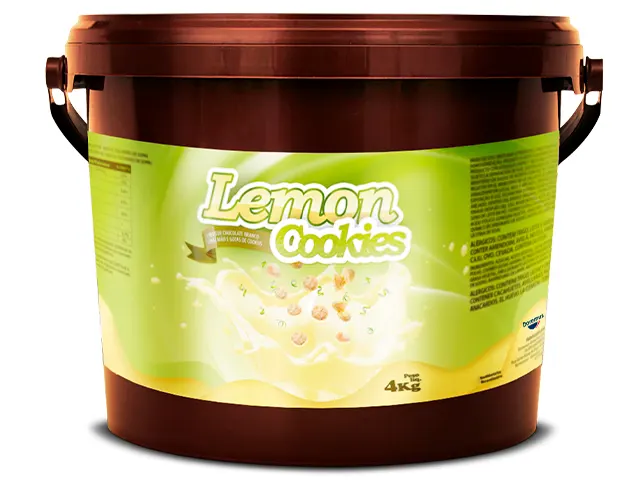 Recheio Lemon Cookies Base de Gordura para Sorvetes e Gelados 16Kg