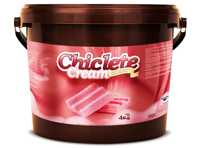 Recheio Chiclete Cream Base de Água para Sorvetes e Gelados 16Kg