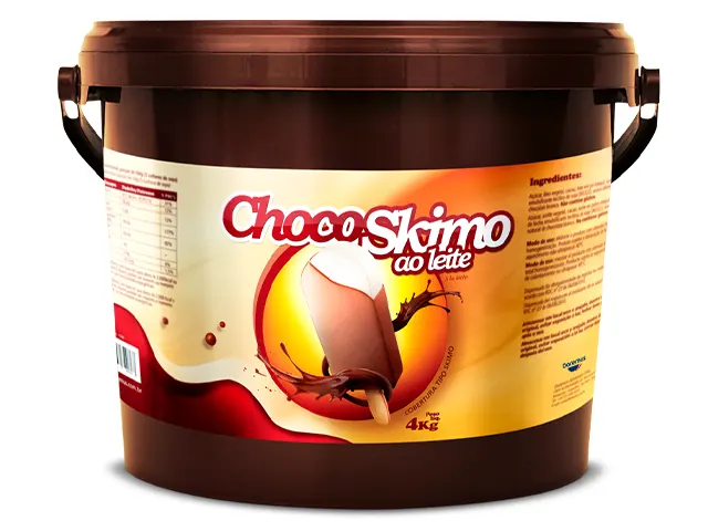 Cobertura Chocoskimo ao Leite para Sorvete e Picolé 12Kg