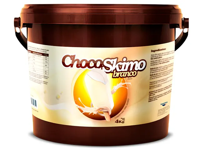 Cobertura Chocoskimo Branco para Sorvete e Picolé 16Kg