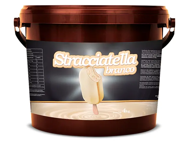 Cobertura Stracciatella Branca para Sorvete e Picolé 16Kg