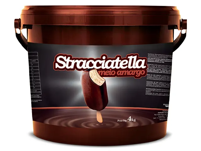 Cobertura Stracciatella Meio Amargo para Sorvete e Picolé 16Kg