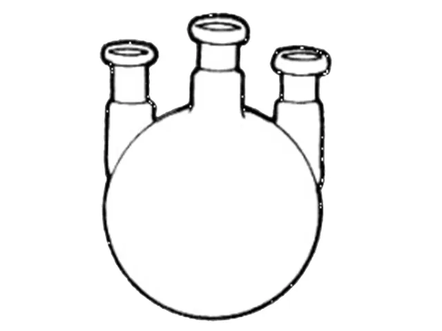 Balão para Destilação com 3 Bocas Verticais Esmerilhadas