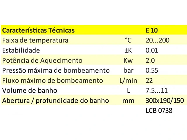 Banho Termostático ECO E10S Silver Lauda