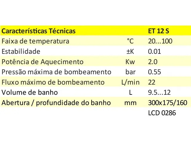 Banho Termostático ECO ET12S Silver Lauda