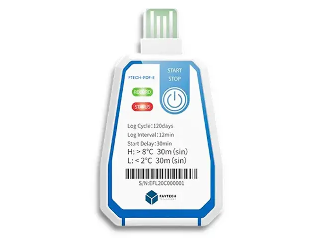 Data Logger Descartável 180 Dias FTECH-PDF-E