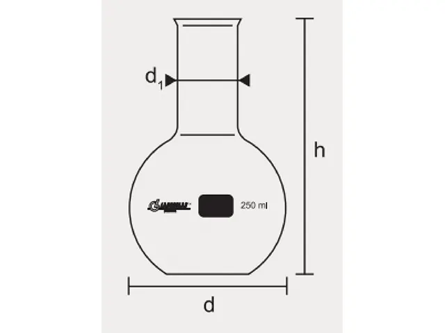 Balão Fundo Chato 100 ml Laborglas