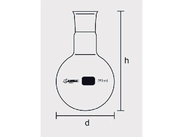 Balão Fundo Redondo 125 ml Laborglas