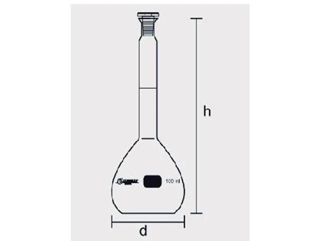 Balão Volumétrico Classe A Rolha de Vidro 500 ml Laborglas