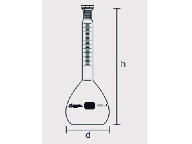 Balão Volumétrico Classe A Rolha de Polipropileno 500 ml Laborglas