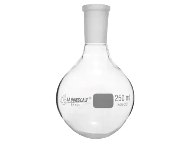 Balão Fundo Redondo com Junta Esmerilhada 100 ml Laborglas