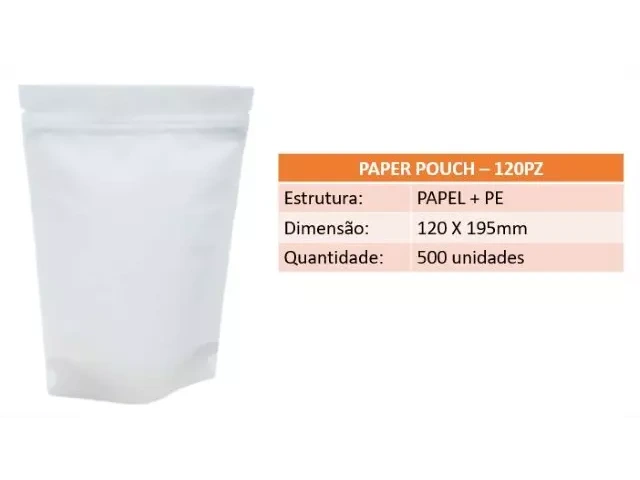 Paper Pouch - 120PZ - 120 X 195mm 500un