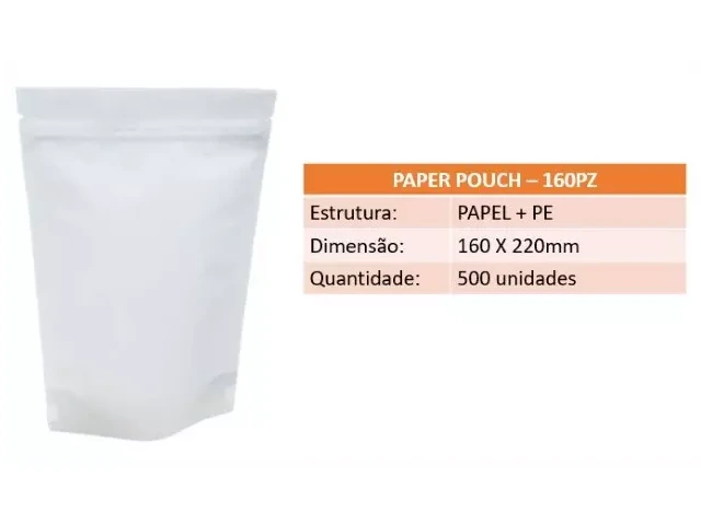 Paper Pouch - 160PZ - 160 X 220mm 500un