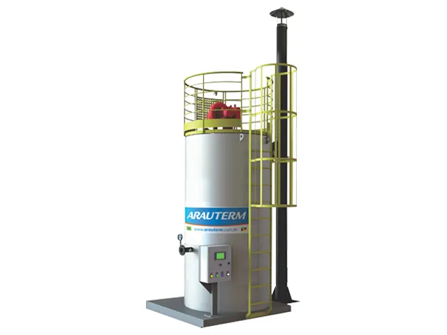Aquecedor de Fluido Térmico Vertical a Biomassa AFT-VB 1.000.000 Kcal/h
