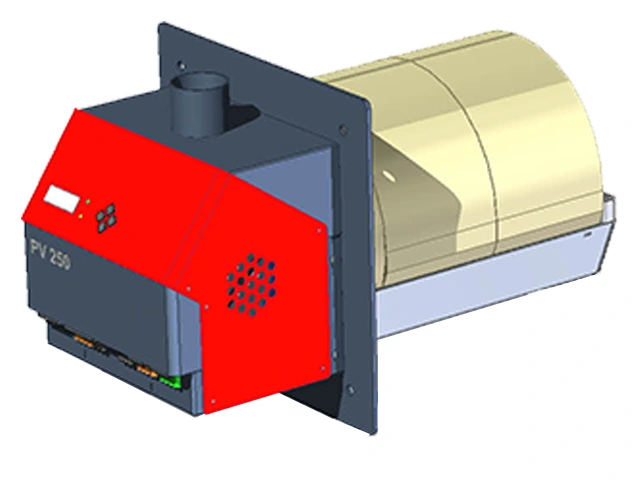 Queimador de Pellets PV-250 60.200 a 215.000 Kcal/h