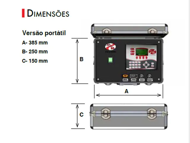 Central de Monitoramento e Controle de Ar Comprimido Portátil